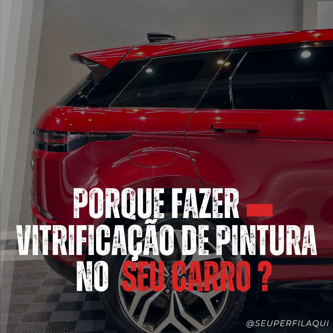 Range Rover Evoque vermelho com vitrificação de pintura — traseiro brilhante Trust Detail